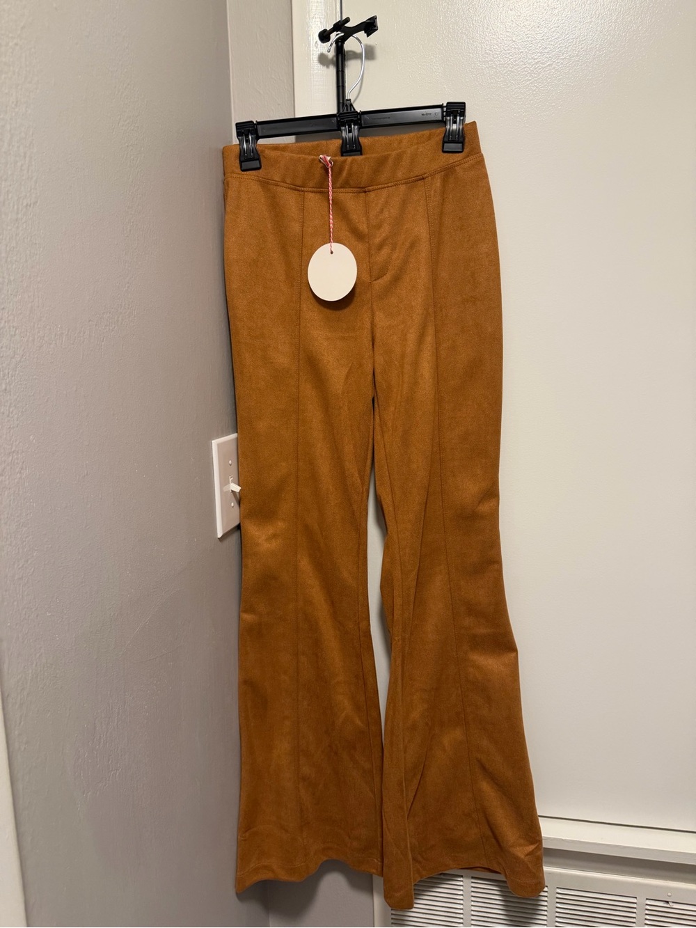 Umgee Flared Bootcut Pants in Camel